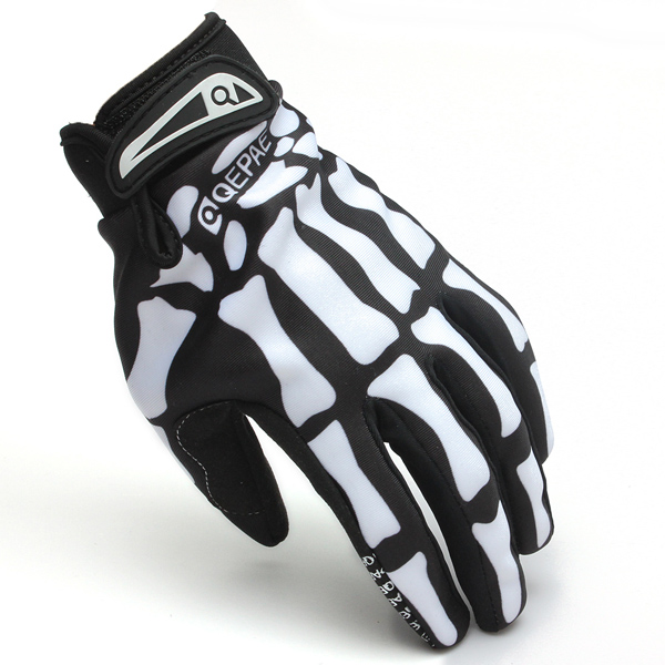 Motorcycle-Racing-Biker-Full-Finger-Gloves-Skeleton-Skull-Bone-919376