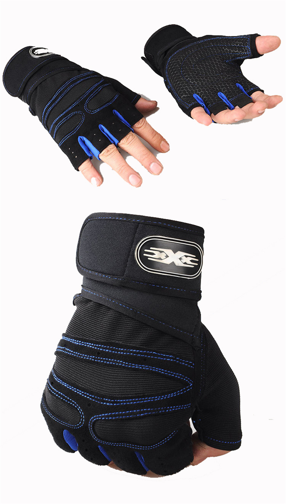 Motorcycle-Riding-Cycling-Fitness-Half-Finger-Protective-Gloves-Outdoor-Anti-skid-1426956