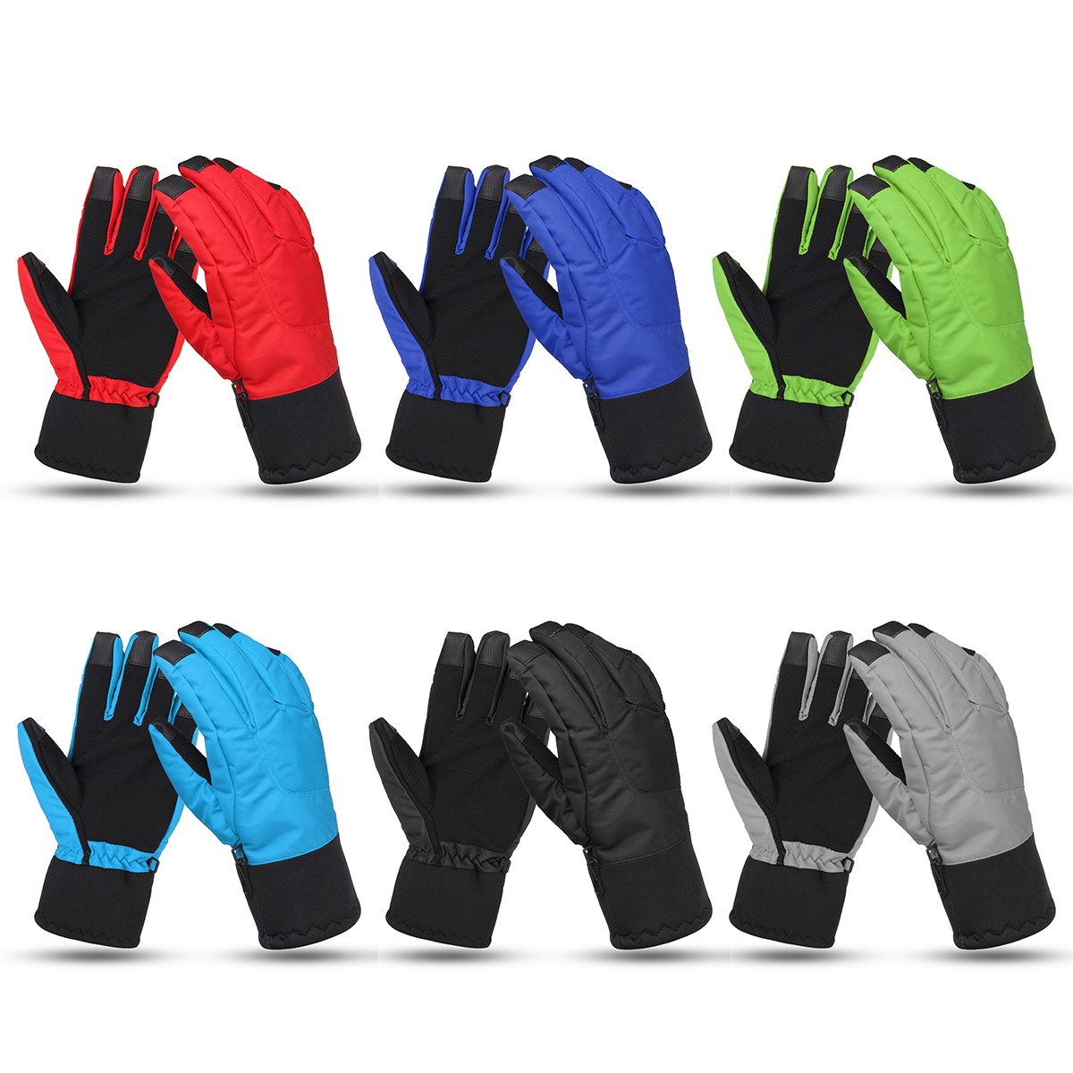 Motorcycle-Touch-Screen-Gloves-L-size-Winter-Warm-Windproof-Waterproof-Anti-slip-Thermal-Nylon-1359674
