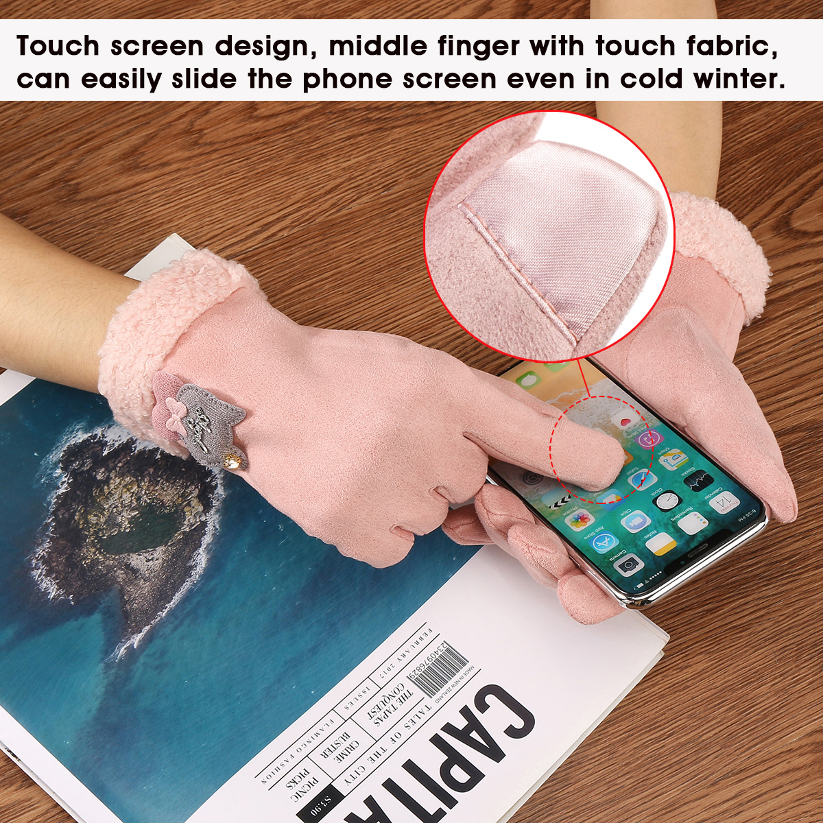 Pair-Warm-Female-Women-Winter-Gloves-Touch-Screen-Outdoor-Windproof-Motorcycle-Full-Finger-1631880