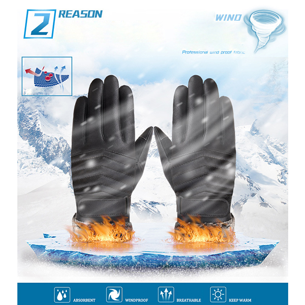 Thickened-Tough-Screenn-PU-Gloves-Riding-Racing-Skiing-Fishing-Motorcycle-Mountain-Bike-Black-1122089