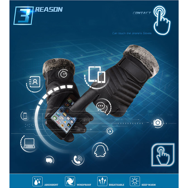 Thickened-Tough-Screenn-PU-Gloves-Riding-Racing-Skiing-Fishing-Motorcycle-Mountain-Bike-Black-1122089