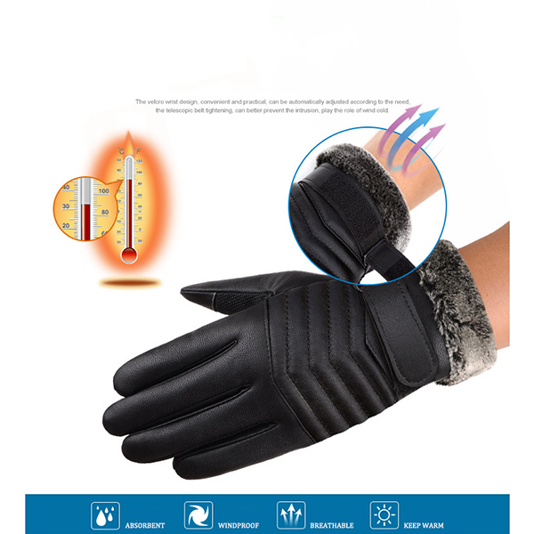 Thickened-Tough-Screenn-PU-Gloves-Riding-Racing-Skiing-Fishing-Motorcycle-Mountain-Bike-Black-1122089