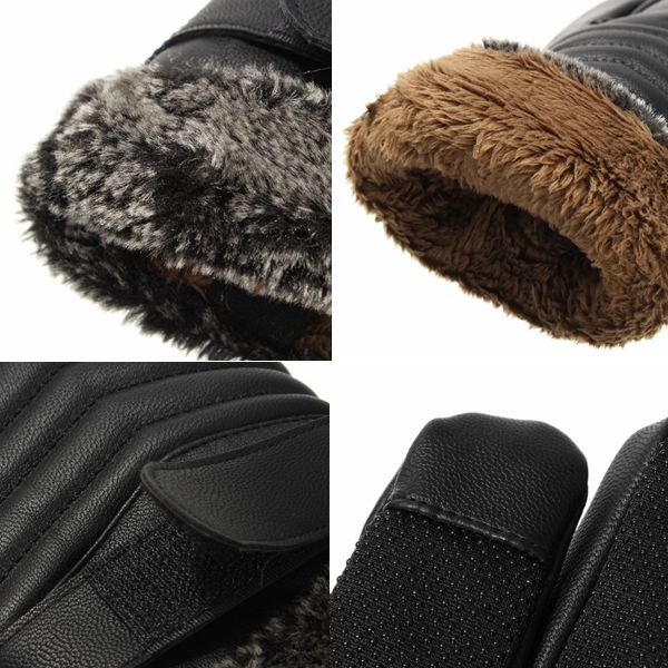 Thickened-Tough-Screenn-PU-Gloves-Riding-Racing-Skiing-Fishing-Motorcycle-Mountain-Bike-Black-1122089