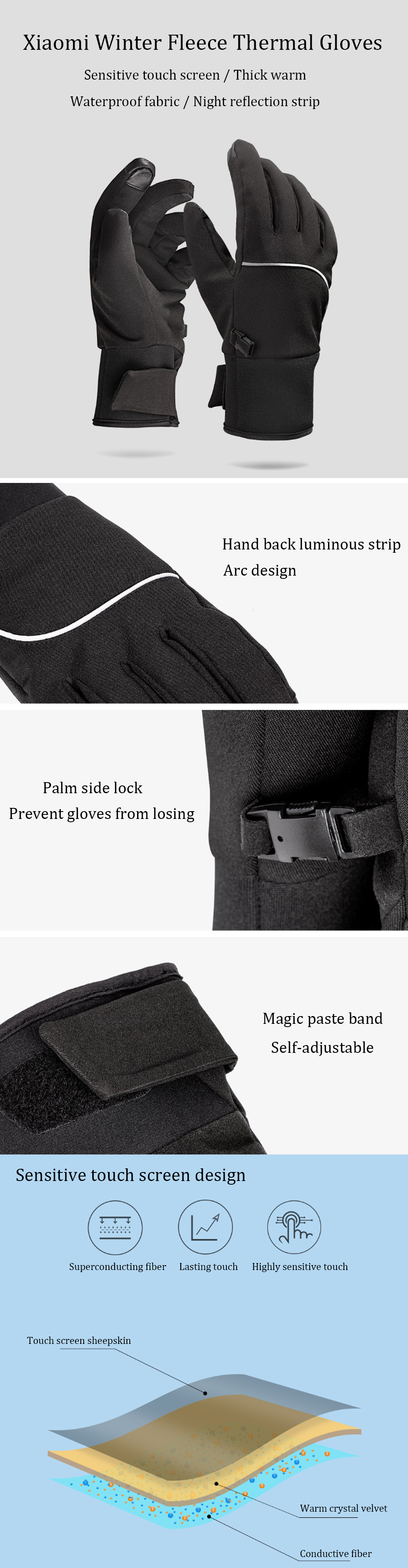 Touch-Screen-Gloves-Riding-Plus-Velvet-Warm-Waterproof-With-Reflective-Strip-For-Unisex-from-1386319