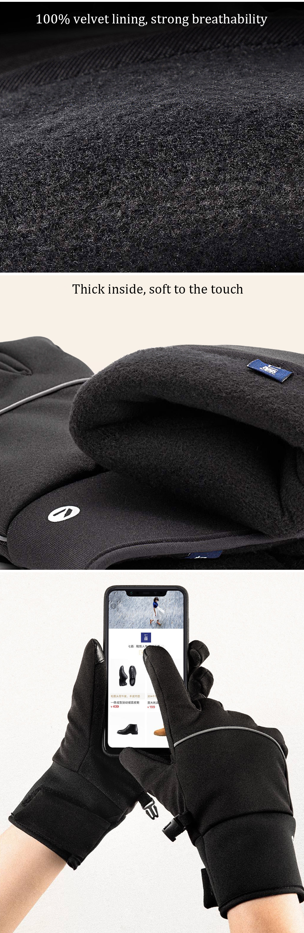 Touch-Screen-Gloves-Riding-Plus-Velvet-Warm-Waterproof-With-Reflective-Strip-For-Unisex-from-1386319