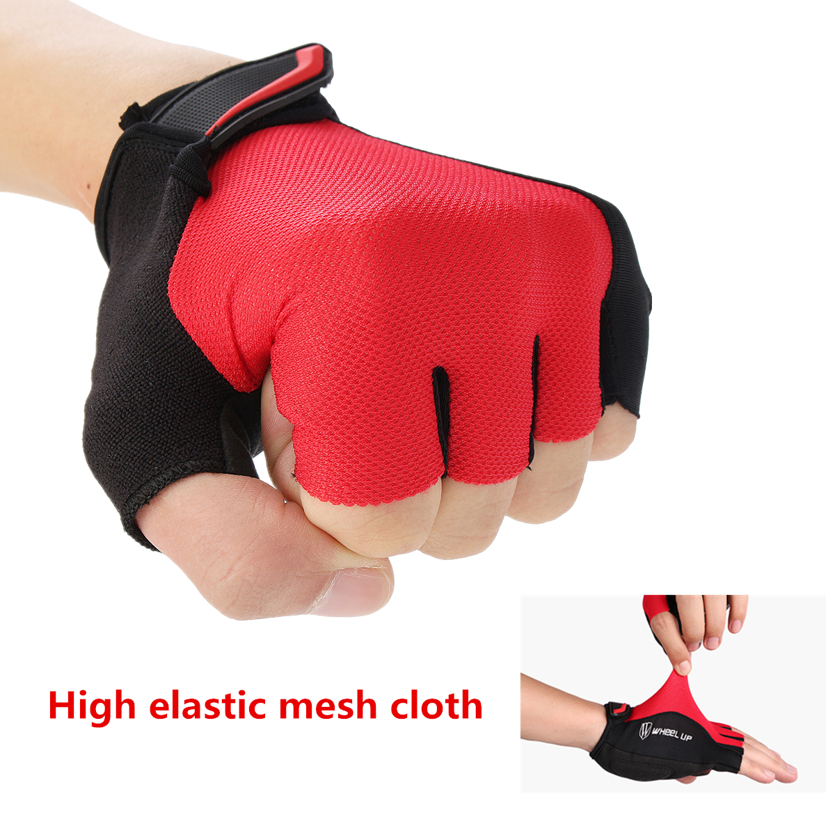 Universial-Motorcycle-Riding-Half-Fingers-Fingerless-Gloves-Size-M-1181967