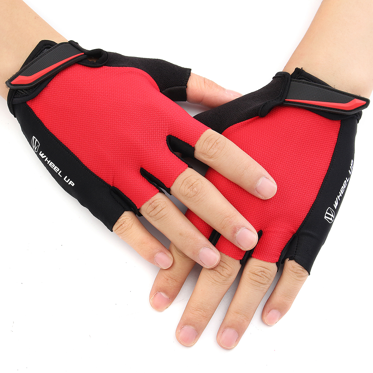 Universial-Motorcycle-Riding-Half-Fingers-Fingerless-Gloves-Size-M-1181967