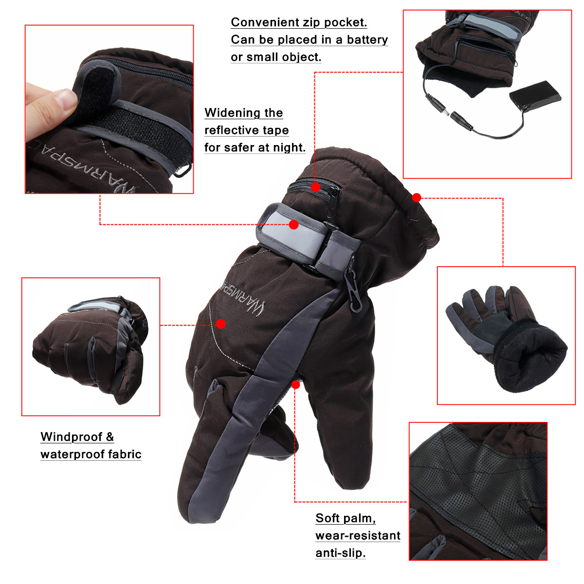 WARMSPACE-37V-2000mAh-Electric-Heated-Motorcycle-Gloves-Winter-Warmer-Rechargeable-Battery-1399576