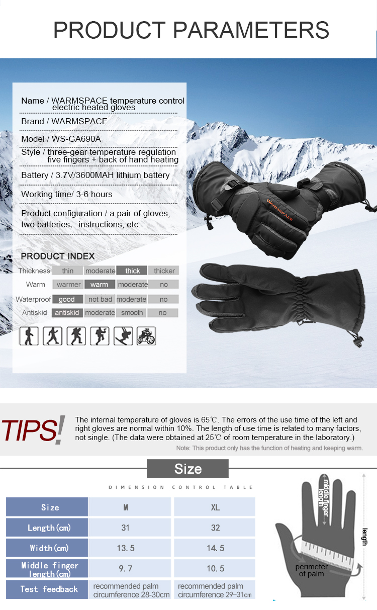 WARMSPACE-Men-Women-Rechargeable-Electric-Warm-Heated-Gloves-Battery-Powered-Gloves-Winter-Sport-Hea-1745361