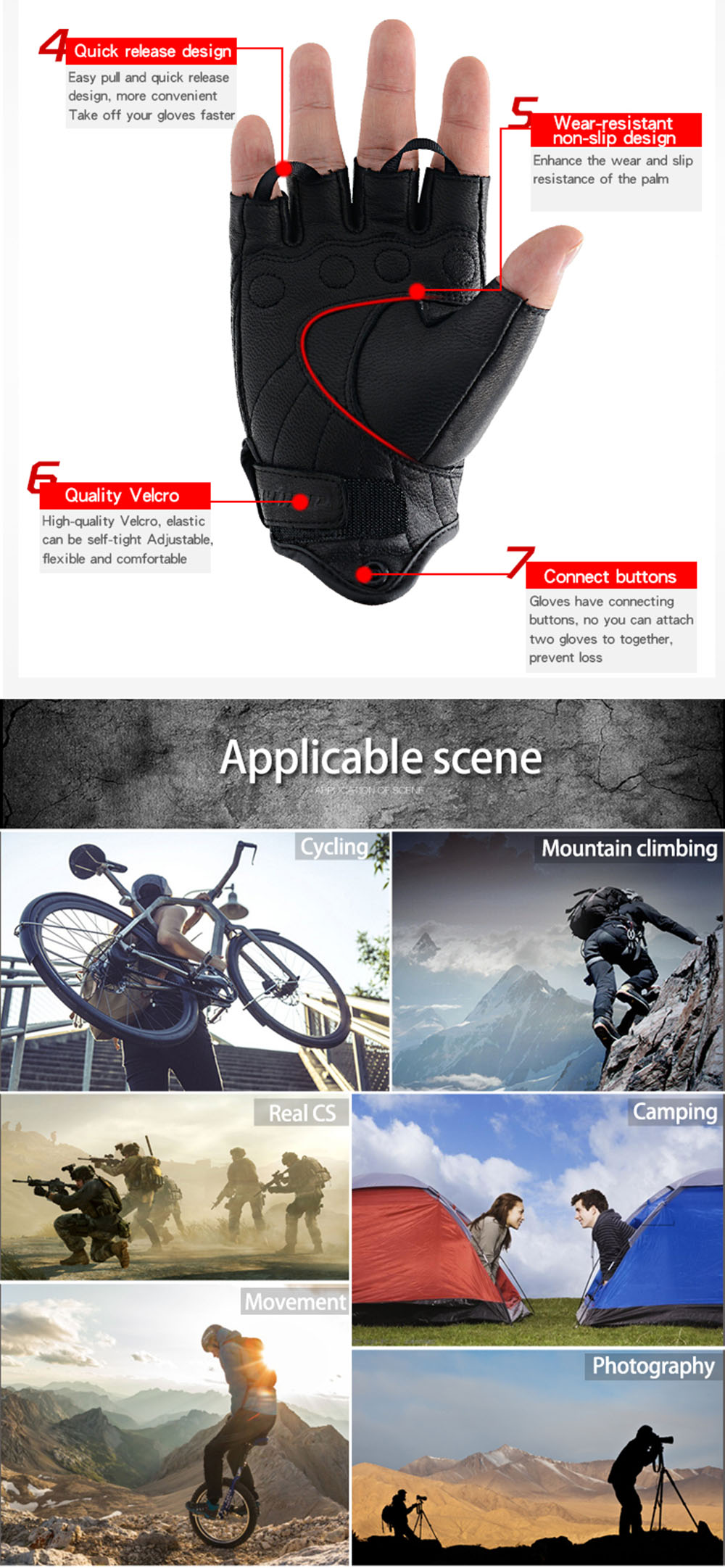 WUPP-Motorcycle-Half-Finger-Leather-Riding-Gloves-Breathable-Off-Road-Racing-Sport-Black-Fingerless--1726805