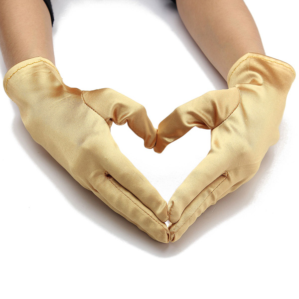 Wedding-Evening-Prom-Etiquette-Wrist-Magic-Gloves-Riding-Cylcing-Mountain-Bike-Gold-Silver-1118704
