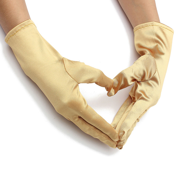 Wedding-Evening-Prom-Etiquette-Wrist-Magic-Gloves-Riding-Cylcing-Mountain-Bike-Gold-Silver-1118704