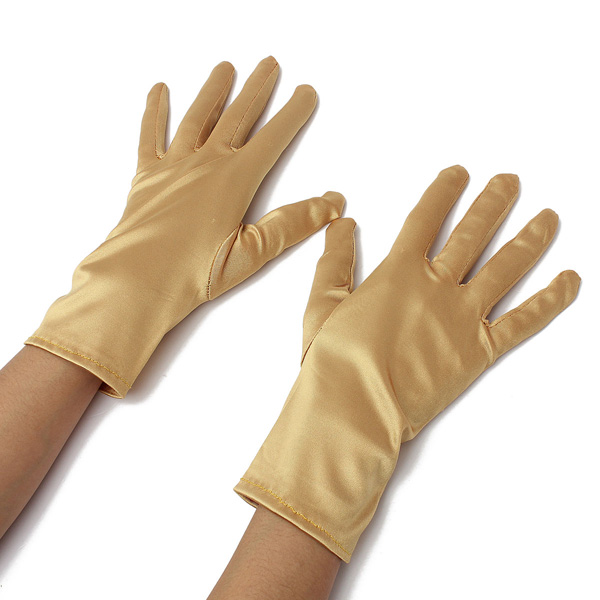 Wedding-Evening-Prom-Etiquette-Wrist-Magic-Gloves-Riding-Cylcing-Mountain-Bike-Gold-Silver-1118704