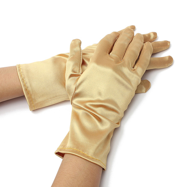 Wedding-Evening-Prom-Etiquette-Wrist-Magic-Gloves-Riding-Cylcing-Mountain-Bike-Gold-Silver-1118704