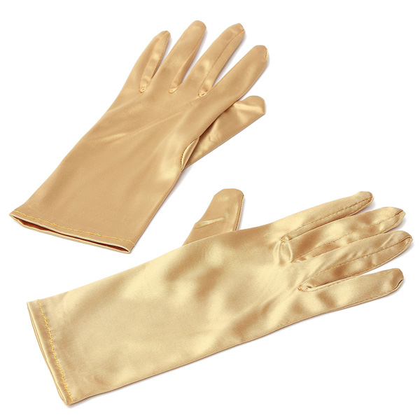 Wedding-Evening-Prom-Etiquette-Wrist-Magic-Gloves-Riding-Cylcing-Mountain-Bike-Gold-Silver-1118704
