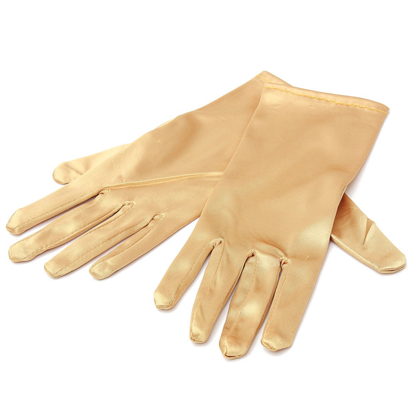 Wedding-Evening-Prom-Etiquette-Wrist-Magic-Gloves-Riding-Cylcing-Mountain-Bike-Gold-Silver-1118704