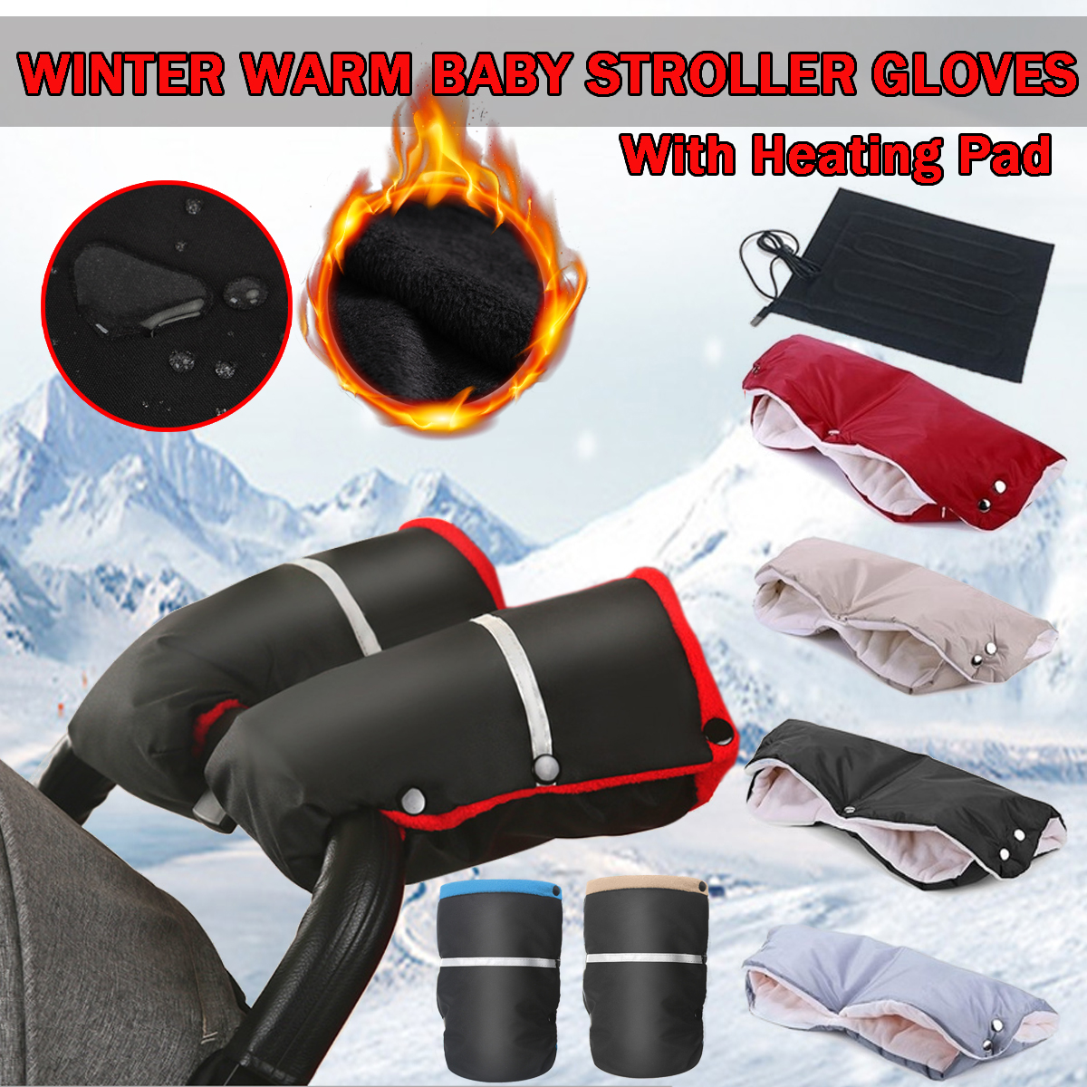Winter-Warm-Mittens-Pram-Pushchair-Gloves-Relflective-Hand-Muff-Waterproof-Stroller-Glove-1632600