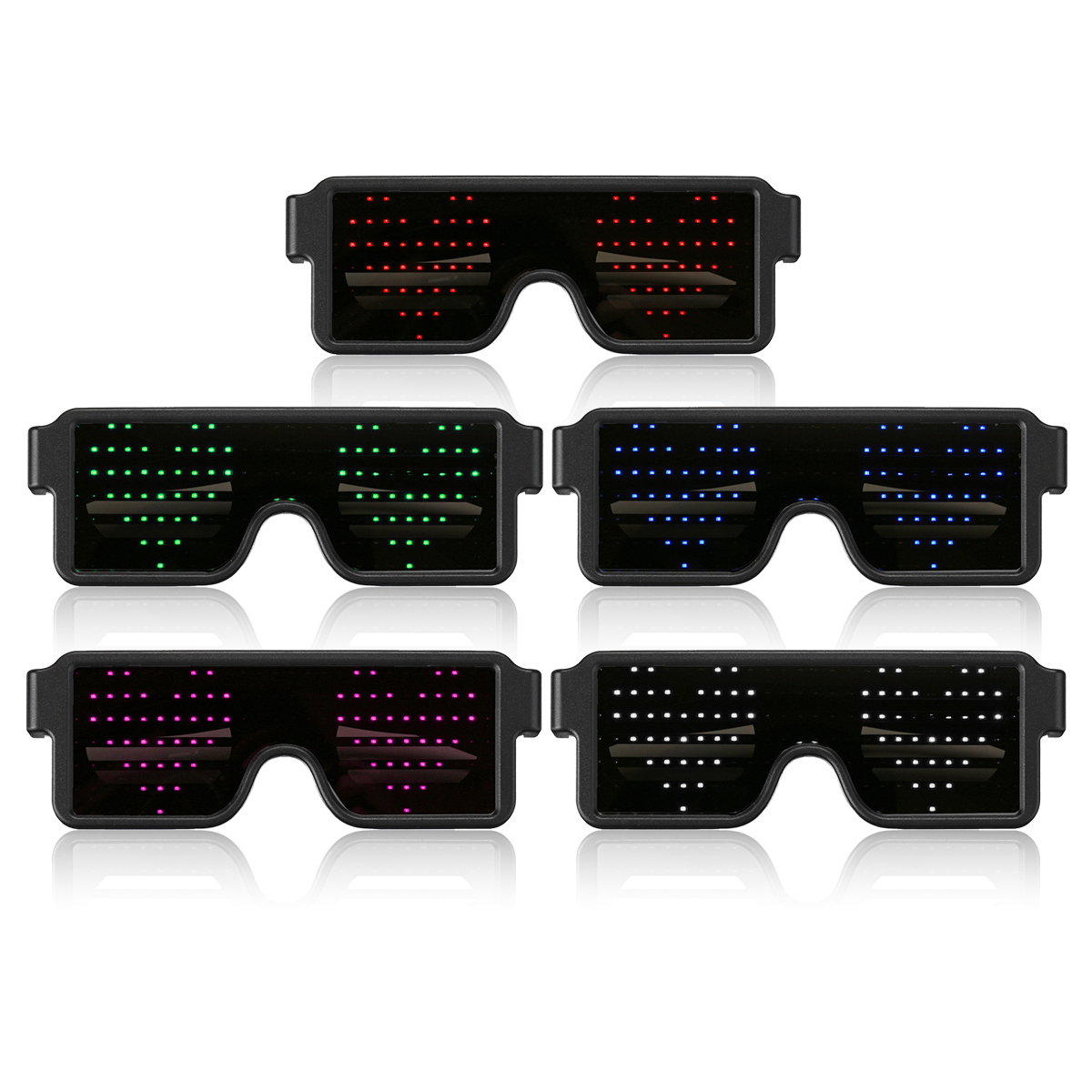 8-Modles-LED-Party-Glasses-Goggles-Futuristic-Eyes-Shield-Flat-Top-Shape-Frame-Mirrored-5-Colors-1483850