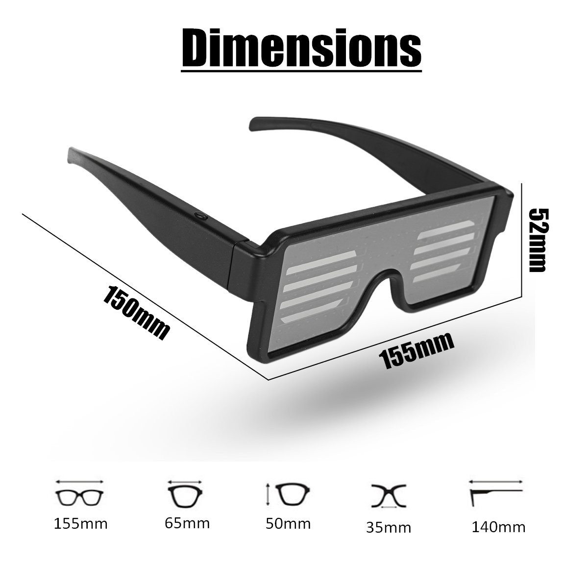 8-Modles-LED-Party-Glasses-Goggles-Futuristic-Eyes-Shield-Flat-Top-Shape-Frame-Mirrored-5-Colors-1483850