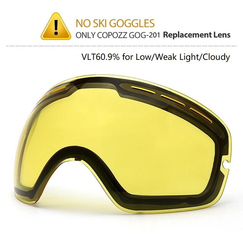 COPOZZ-Original-Brightening-Lens-For-Ski-Goggles-Night-Model-GOG-201-Yellow-Lens-For-Weak-Light-Tint-1637251