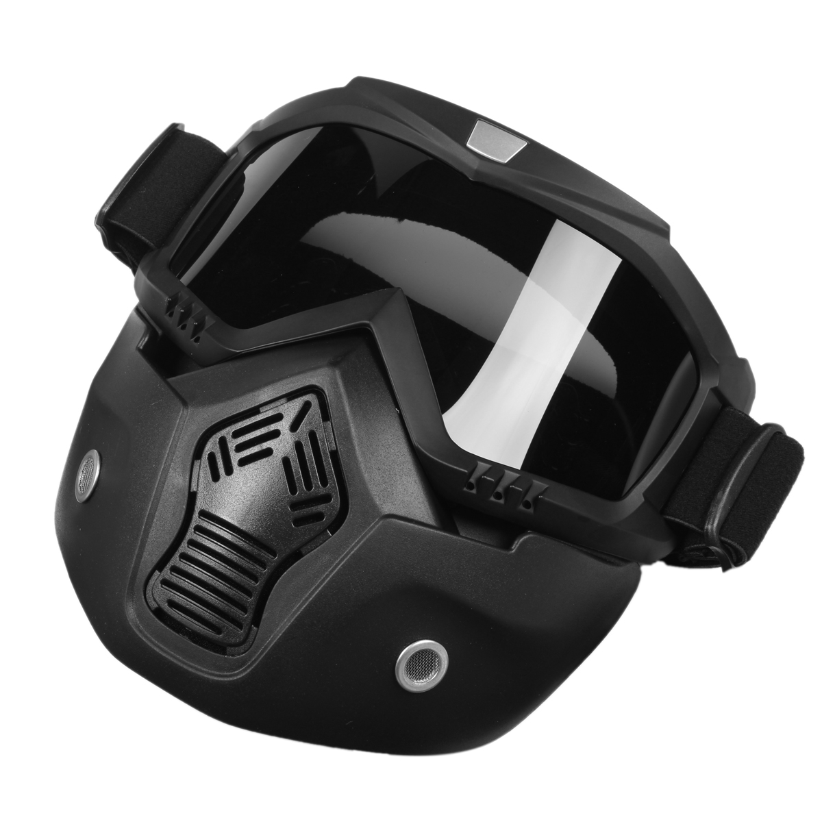 Detachable-Modular-Helmet-Face-Mask-Shield-Goggles-Gray-Lens-Motorcycle-Bike-1123238