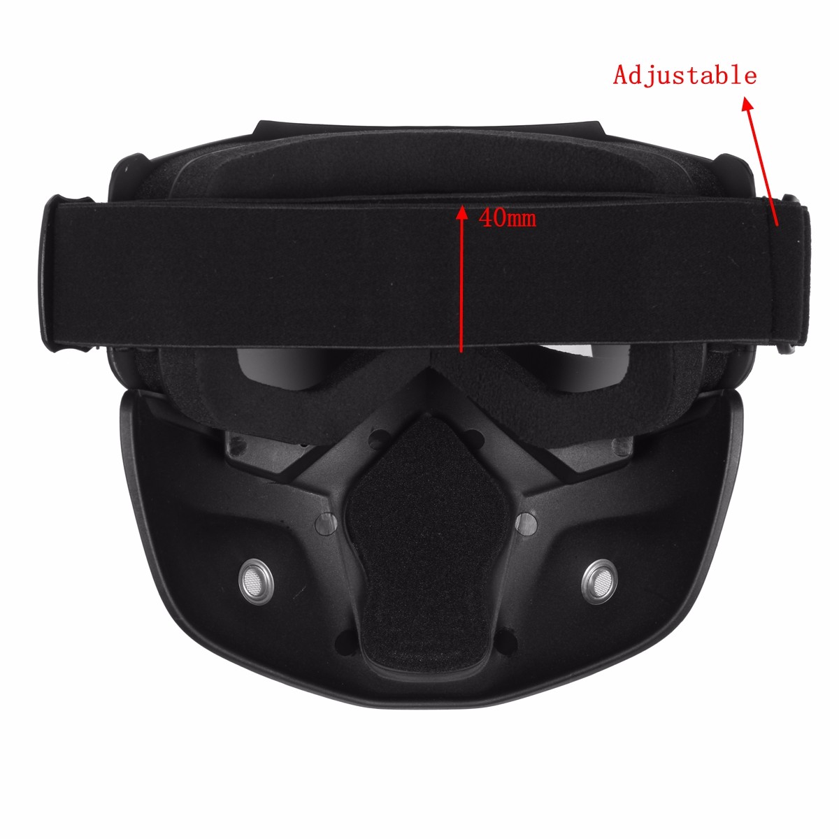Detachable-Modular-Helmet-Face-Mask-Shield-Goggles-Gray-Lens-Motorcycle-Bike-1123238
