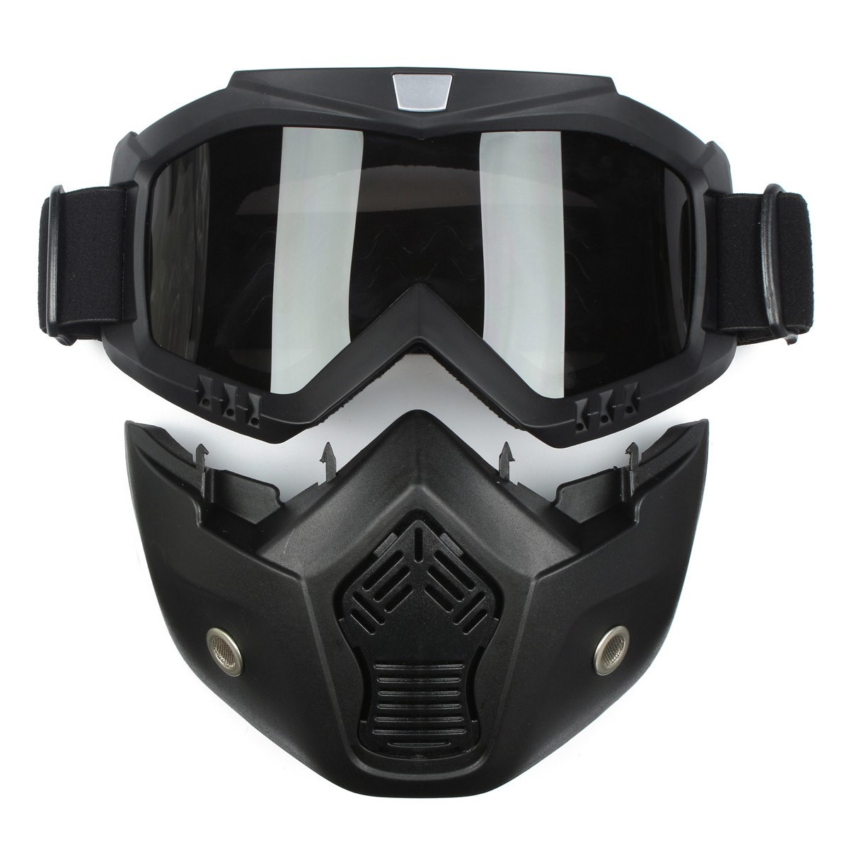 Detachable-Modular-Helmet-Face-Mask-Shield-Goggles-Gray-Lens-Motorcycle-Bike-1123238