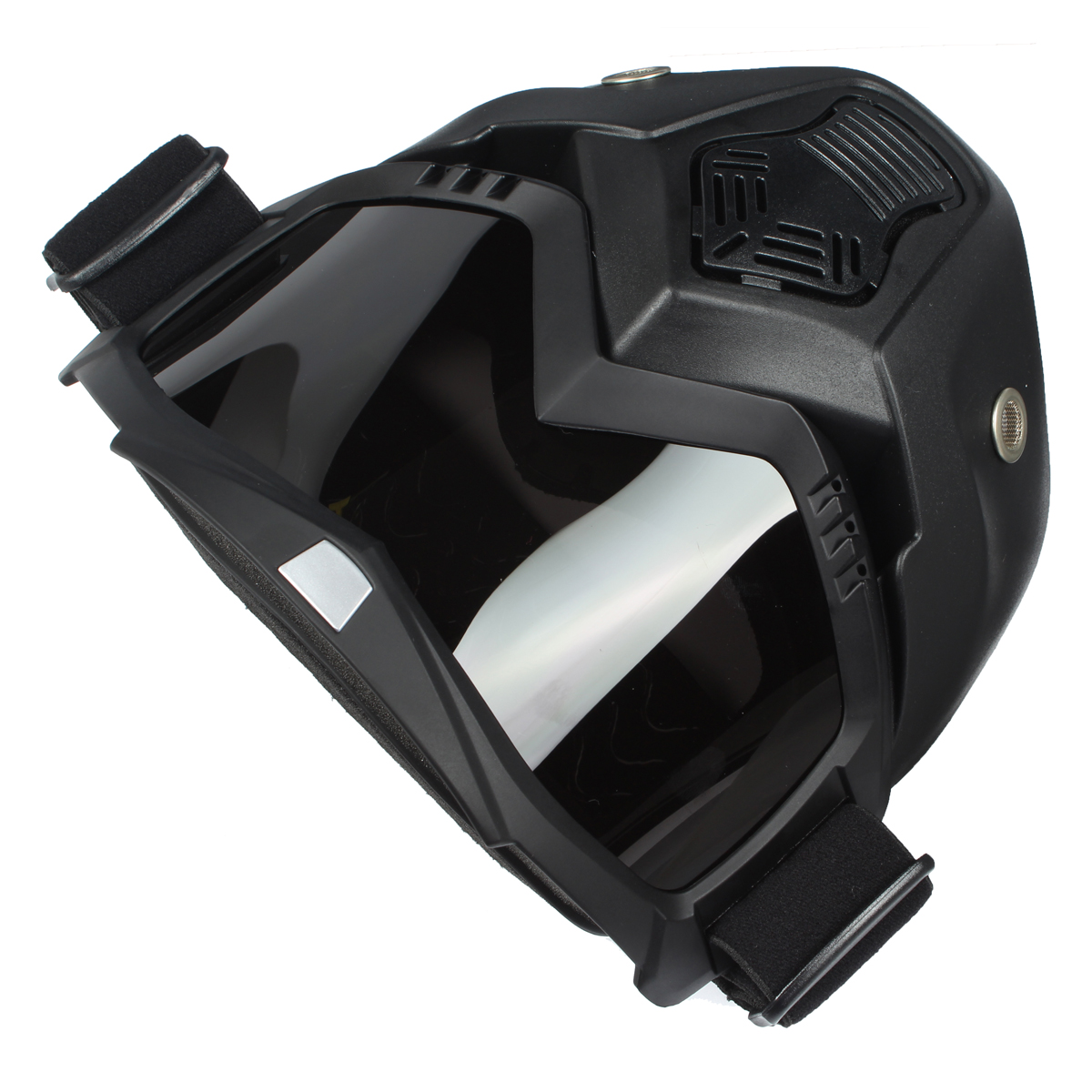 Detachable-Modular-Helmet-Face-Mask-Shield-Goggles-Gray-Lens-Motorcycle-Bike-1123238