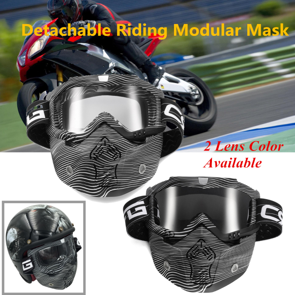 Detachable-Modular-Mask-Shield-Goggles-Full-Face-Protect-For-Motorcycle-Helmet-Silver-Clear-1179791