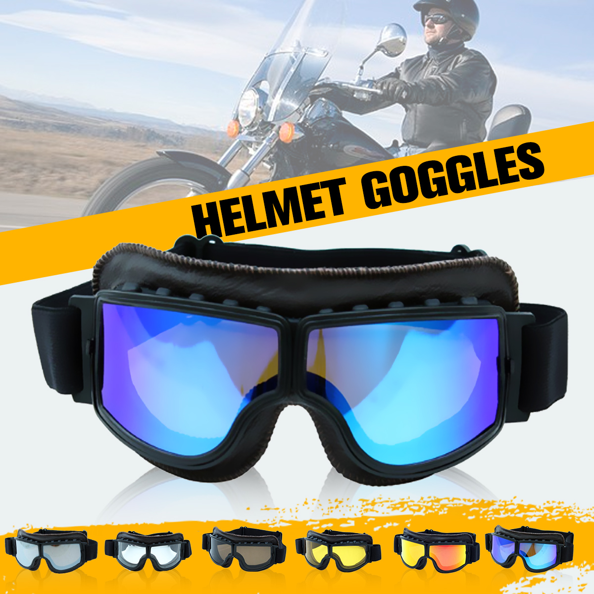 Eyewear-Helmet-Goggles-Anti-UV-Windproof-Glasses-Motorcycle-Biker-1575132