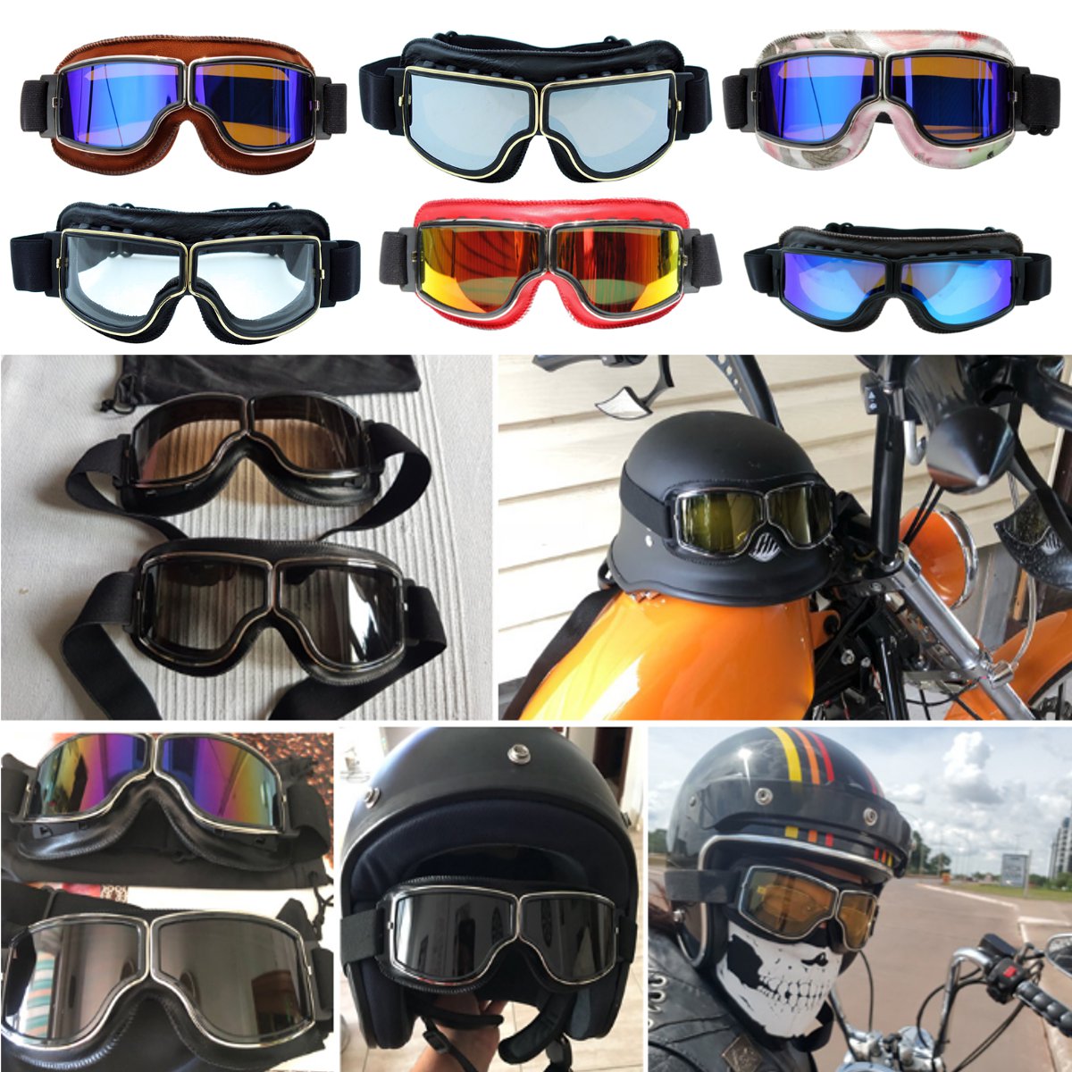 Eyewear-Helmet-Goggles-Anti-UV-Windproof-Glasses-Motorcycle-Biker-1575132