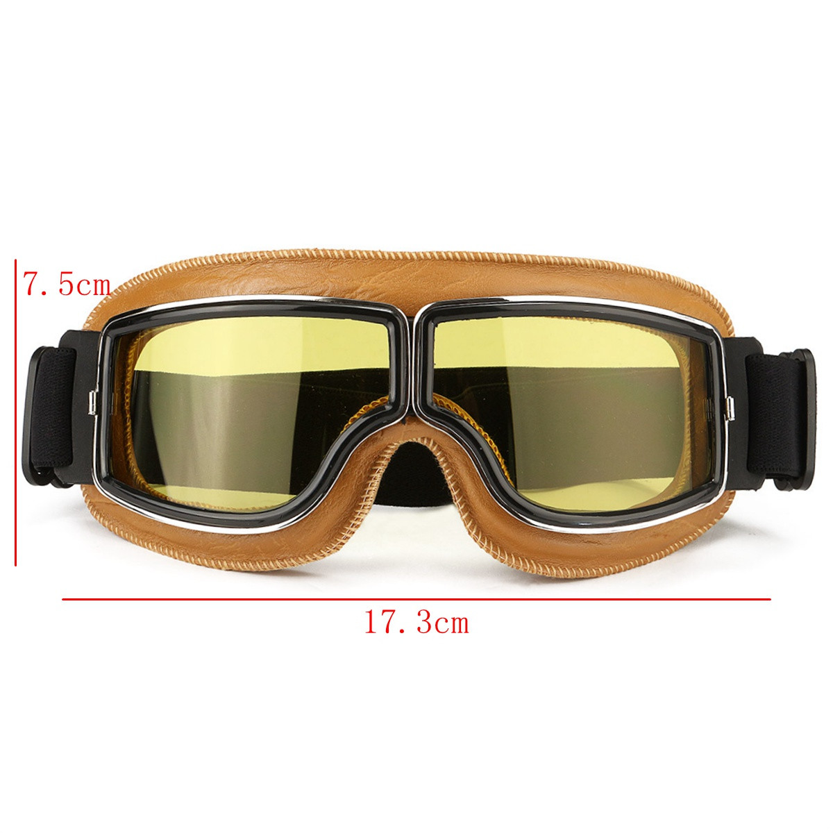 Motorcycle-Flying-Scooter-ATV-Goggles-Helmet-Glasses-Goggles-Yellow-Frame-1095956