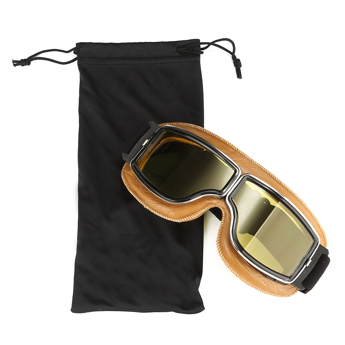 Motorcycle-Flying-Scooter-ATV-Goggles-Helmet-Glasses-Goggles-Yellow-Frame-1095956