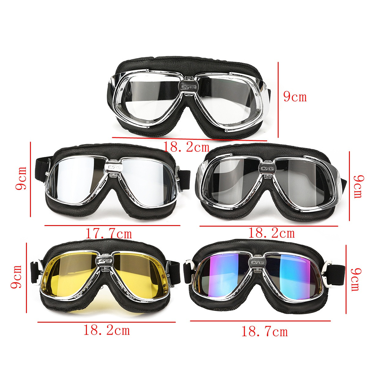 Motorcycle-Goggles-Motor-Bike-Flying-Scooter-Helmet-Glasses-Goggle-Anti-UV-1118272