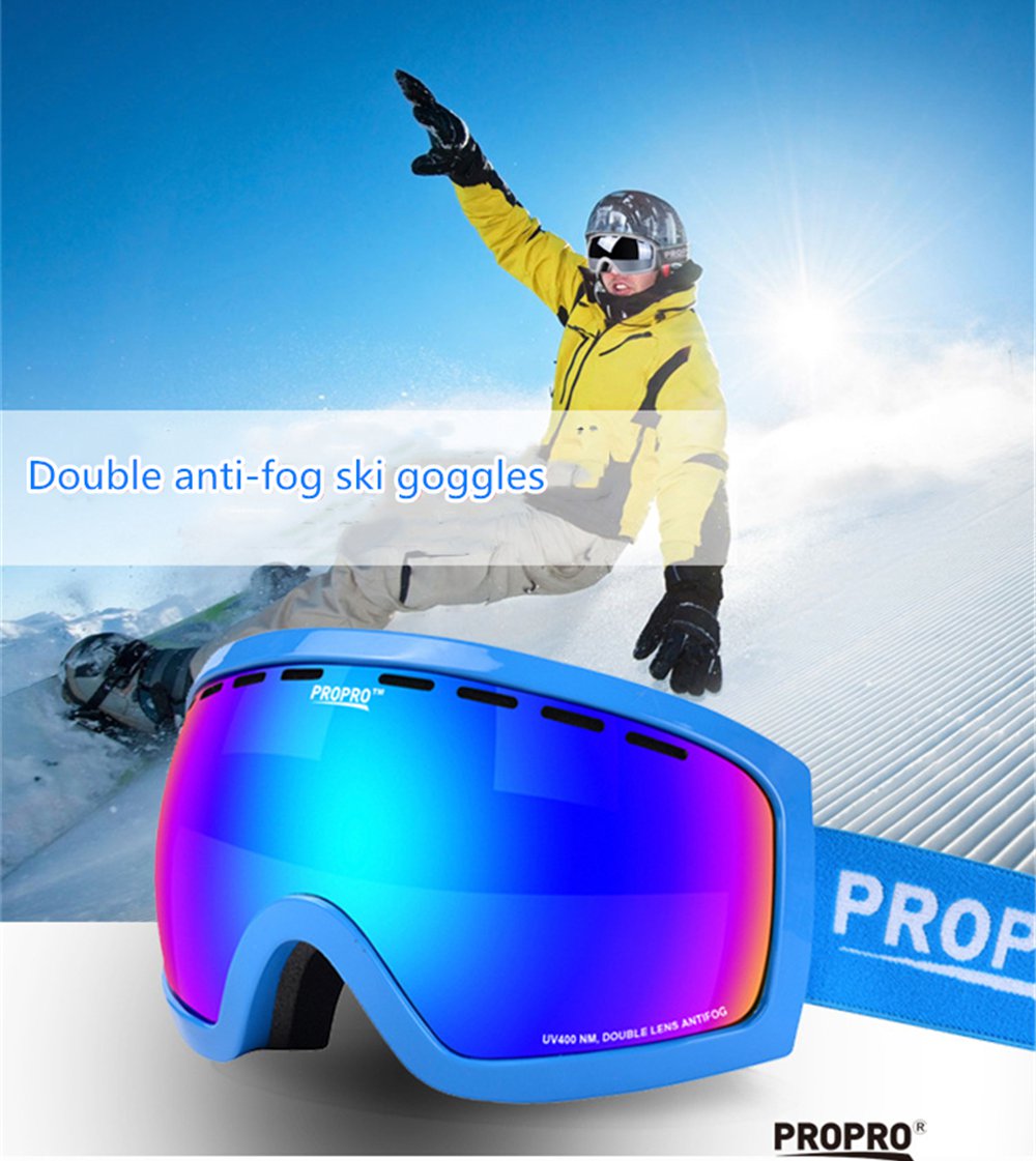 PROPRO-Anti-UV-Double-layer-Dust-Snow-Glasses-Goggles-For-Motorcycle-Motocross-Ski-Racing-Scooter-1785362