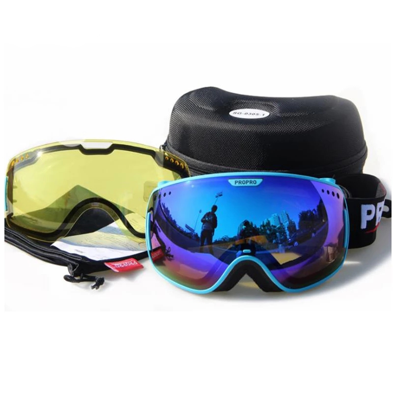 PROPRO-Professional-Ski-Goggles-Double-Lens-Anti-fog-UV400-Eyewear-Men-Women-Snow-Glasses-D-305-1762055