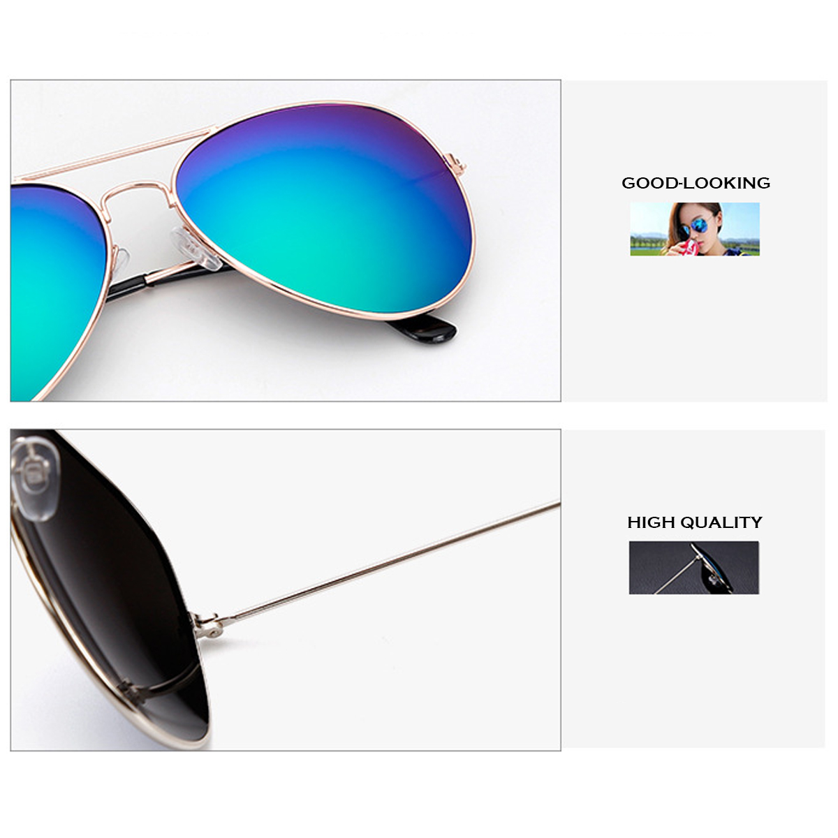 Retro-Aviator-Pilot-Glasses-Sunglasses-Reflective-Color-Film-1644577