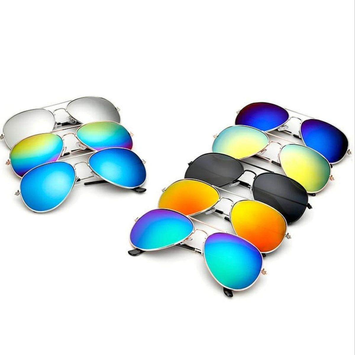 Retro-Aviator-Pilot-Glasses-Sunglasses-Reflective-Color-Film-1644577