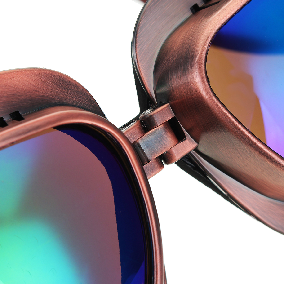 Retro-Motorcycle-Goggles-Vintage-Windproof-Riding-Glasses-SilverBronze-Frame-1277649