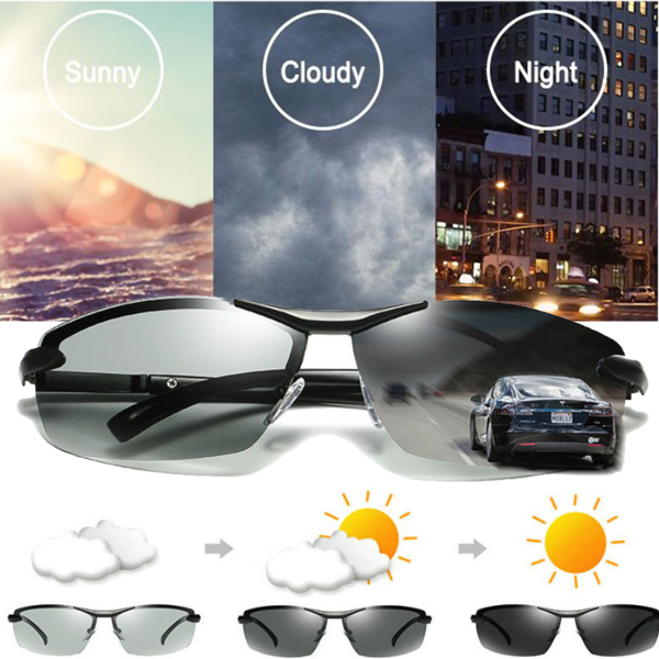 UV400-Polarized-Photochromic-Sunglasses-Mens-Driving-Transition-Lens-Grey-Black-1246144