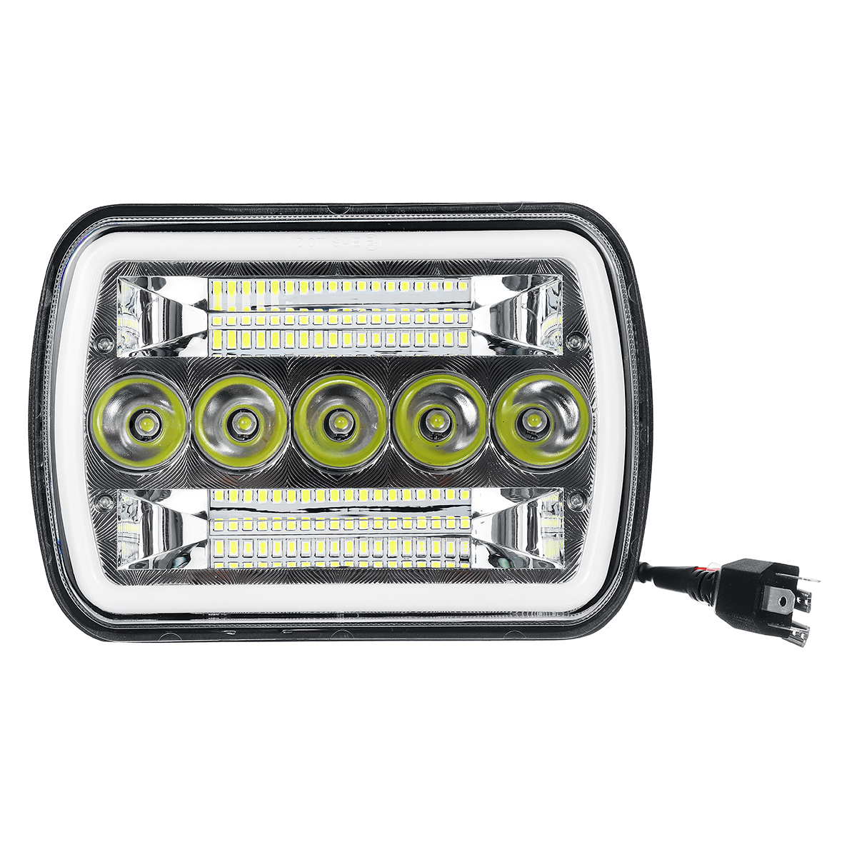 120W-5x7-7x6-LED-Headlight-Hi-Lo-Beam-Halo-DRL-Warning-For-Jeep-Cherokee-XJ-YJ-1718504