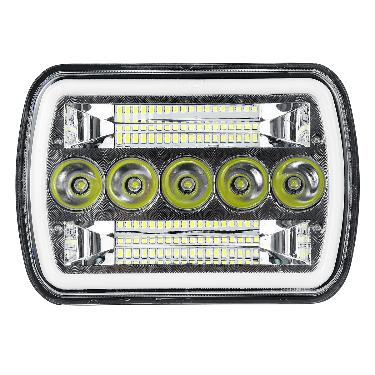 120W-5x7-7x6-LED-Headlight-Hi-Lo-Beam-Halo-DRL-Warning-For-Jeep-Cherokee-XJ-YJ-1718504
