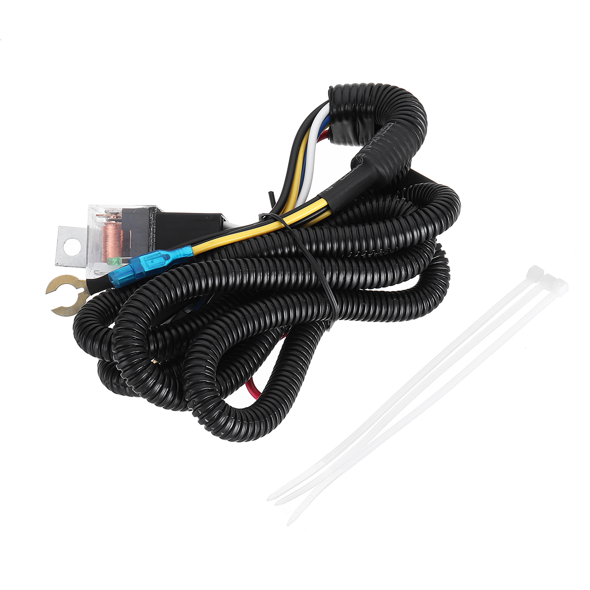 1224V-100CM-Horn-Wiring-Harness-Relay-Kit-Double-Speaker-Harness-For-Car-Truck-1435399