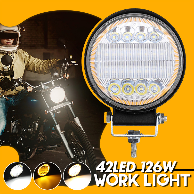 126W-LED-Work-Light-Yellow-Beam-Lamp-DRL-Amber-Angel-Eye-Light-For-Car-Motorcycle-Off-road-Truck-1428910