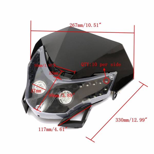 12V-10W-White-LED-Light-Headlight-Fairing-ABS-Plastic-For-Most-Dirt-Bike-Motorcycle-1050250
