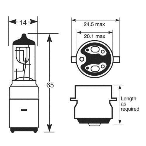12V-1157-BA20D-35W-HiLo-Beam-Motorcycle-Car-Headlight-Halogen-Blubs-Lamp-1209298