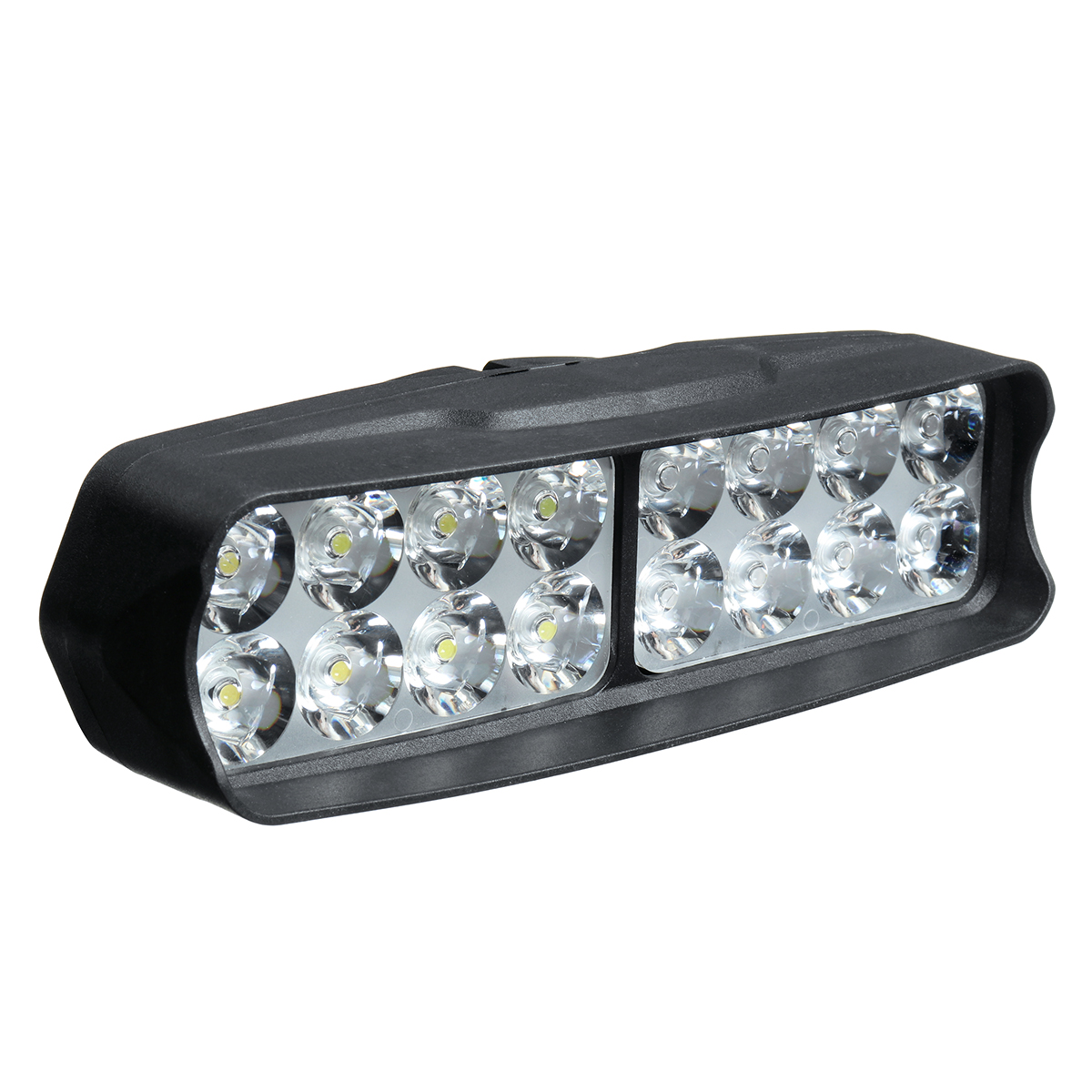 12V-16-LED-Motorcycle-Front-Headlights-Spotlight-Shark-Shape-Driving-Work-Spot-Light-1622799
