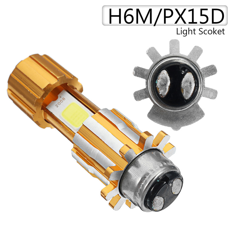 12V-24V-18W-H6MPX15D-COB-1500LM-Motorcycle-White-Headlight-1278341