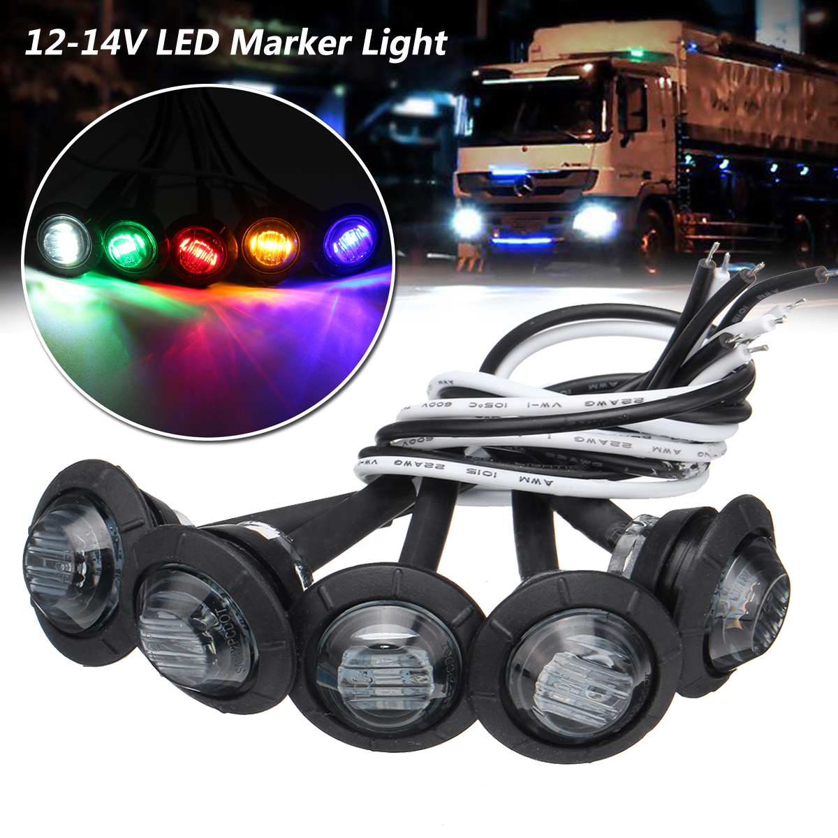 12V-24V-LED-Clearance-Side-Marker-Indicators-Lights-Lamp-Lorry-Truck-Boat-Trailer-Bus-1670354